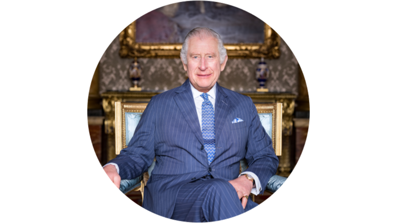 The Isaac Newton Trust Patron, His Majesty King Charles III