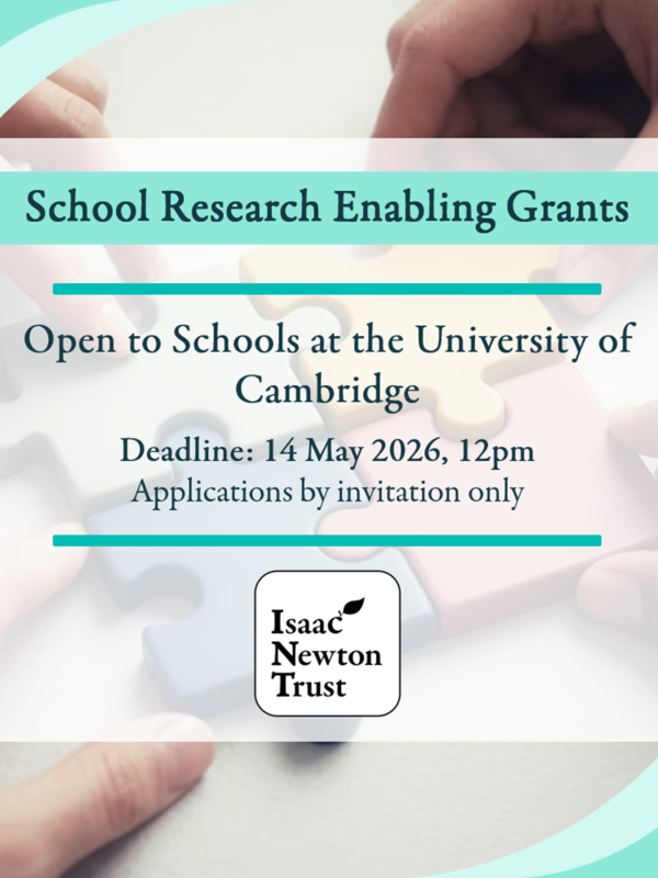 Isaac Newton Trust School Research Enabling Grants